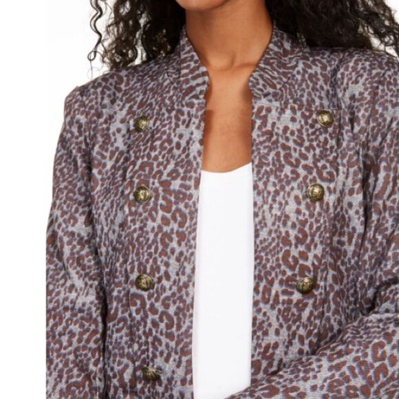 Tommy Hilfiger Animal Print Blazer Medium New - Picture 3 of 10